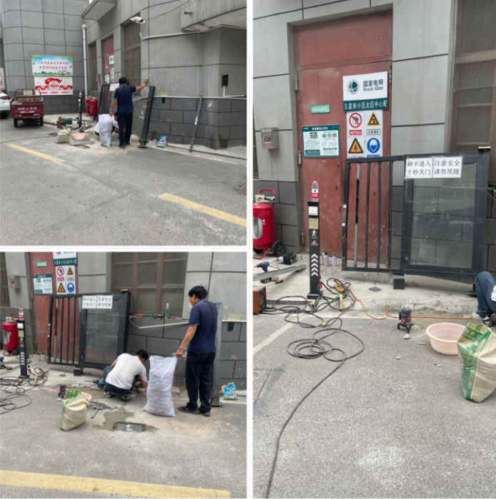 修復(fù)大門除隱患，確保住戶安全出行